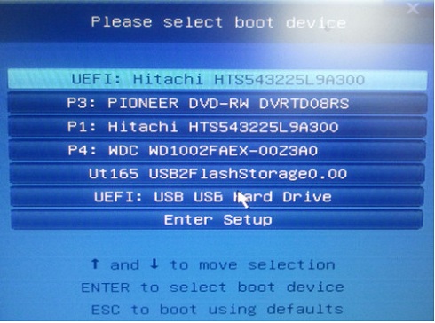 create UEFI bootable USB flash for windows 8 