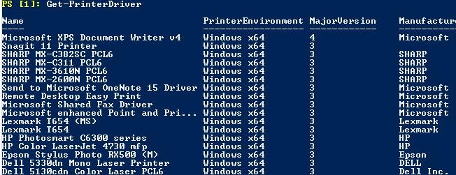 script para poder listar impressoras no servidor de impressão