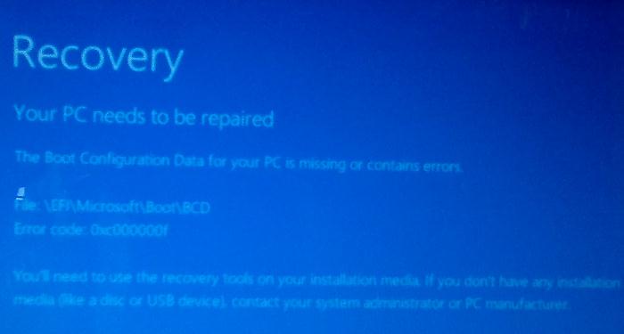 windows 8 open with missing