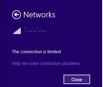 windows 10 wifi limited fix