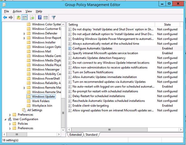 Image result for windows update group policy server 2008
