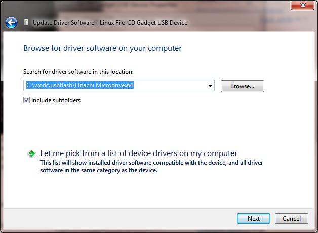 sandisk cruzer not recognized windows 7