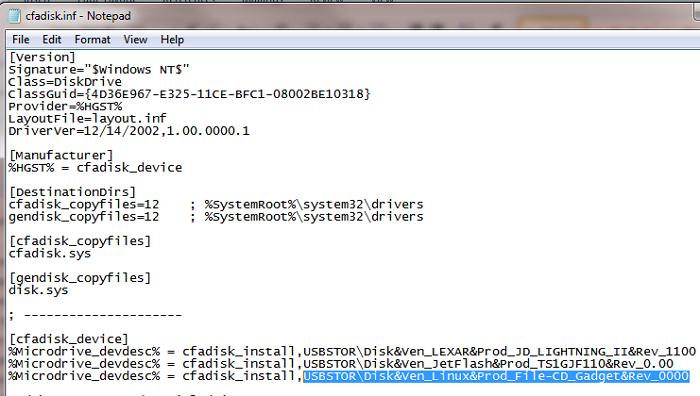 Cfadisk Usb Driver X64