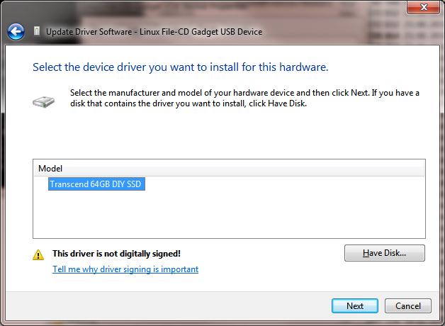 cfadisk usb driver x64