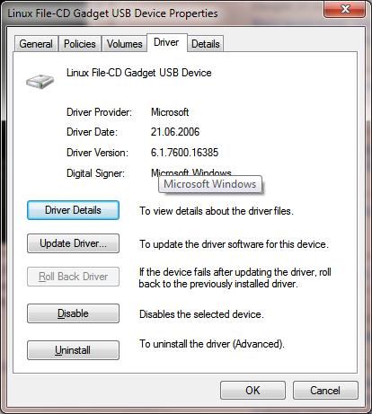 cfadisk usb driver x64