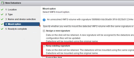 mount vmfs datastore w odniesieniu do windows