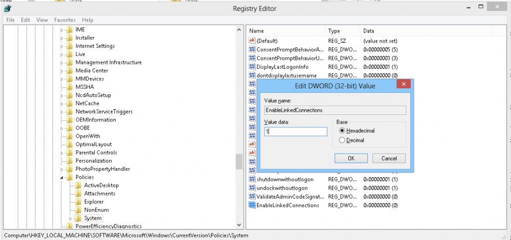 mapped drives registry