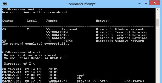 remove mapped drive cmd