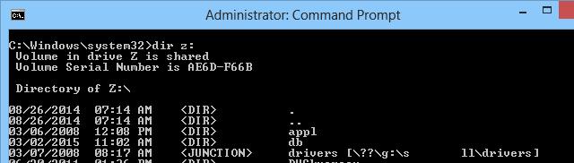 mapped network drive not showing