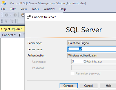connect to SQL serve in the single-user mode via SQL Server Management Studio 