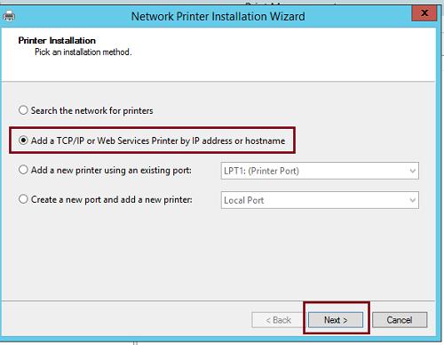 Install Network Printer With Ip Address