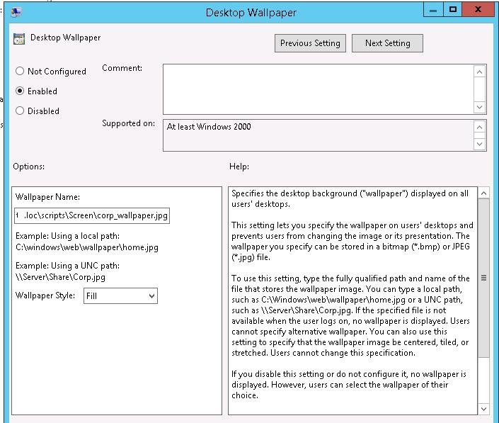 Hkey_Current_User Software Microsoft Windows Currentversion Policies System Wallpaper Style