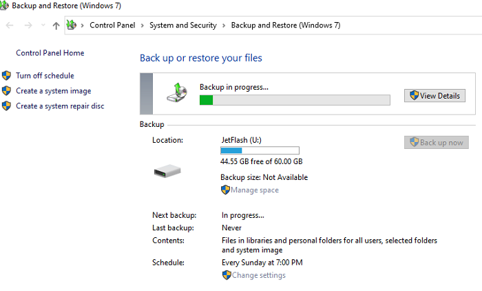 backup data files windows 10