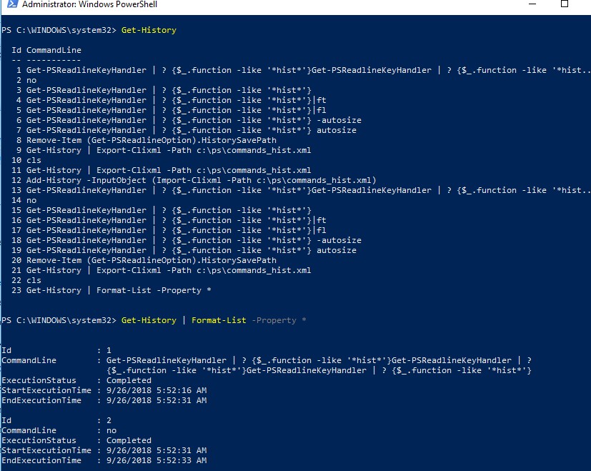 Previous Command History In Powershell Windows Os Hub