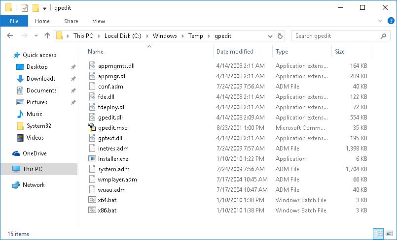 download gpedit msc windows 10 home single language 64 bit