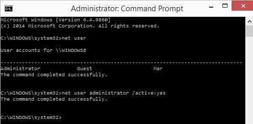 How To Enable Built In Administrator Vista