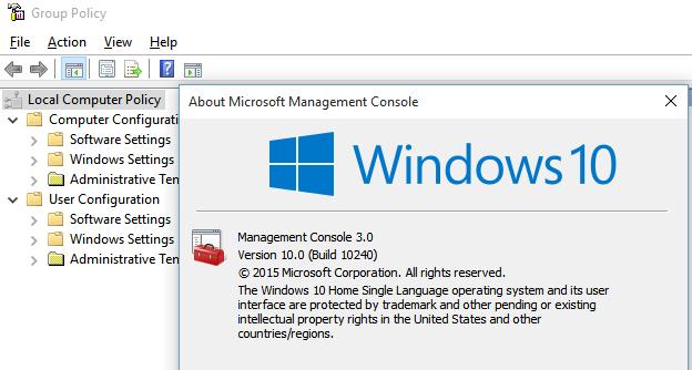 gpedit msc windows 10 home download microsoft