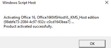 kms office 2016 not activating