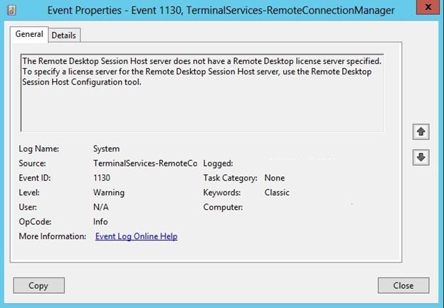 Remote Desktop License Error