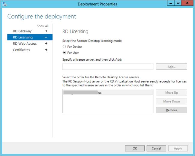 windows server 2016 remote desktop licensing trial