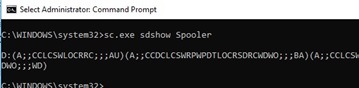 sc.exe sdshow Spooler - 显示服务权限
