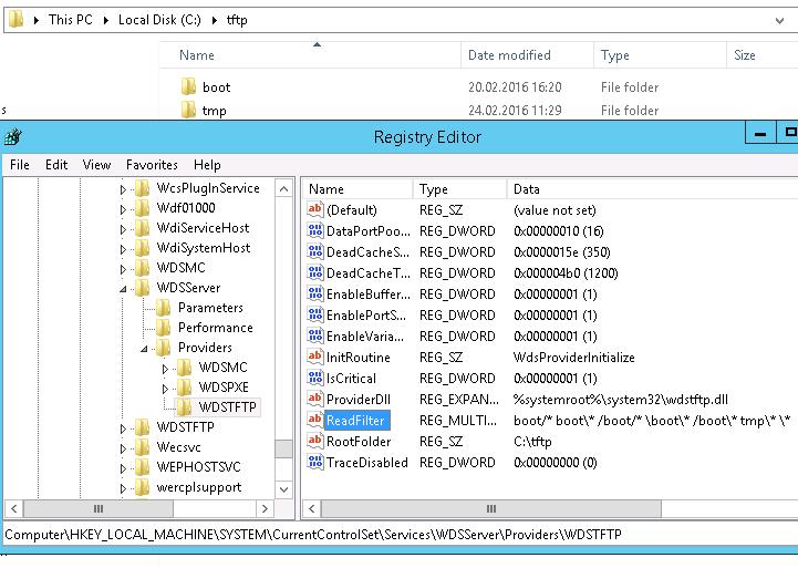 tftp server in windows 2012