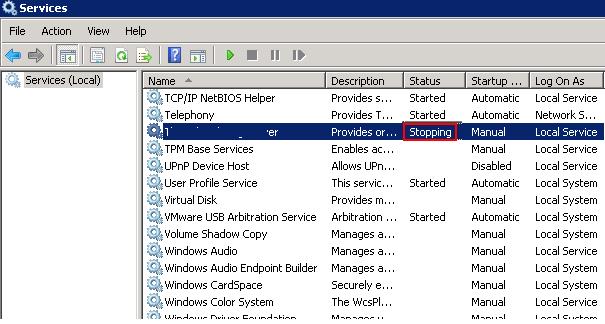 net stop automatic updates windows 7