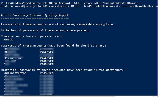 Auditing Users Password Strength In AD | Windows OS Hub