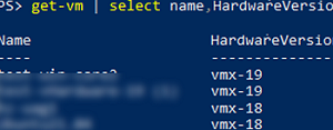 Check the Hardware Version of a Virtual Machine with PowerCLI