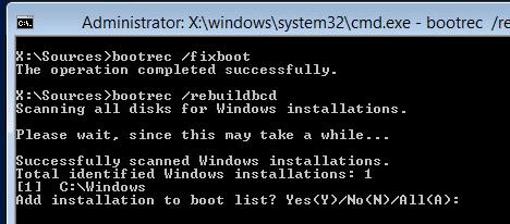 bootrec /fixboot