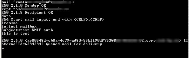 how to use telnet to test smtp communication in windows 7