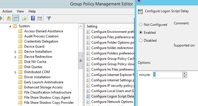 group policy logon script not running