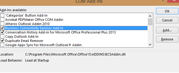 outlook 2019 hangs at loading profile