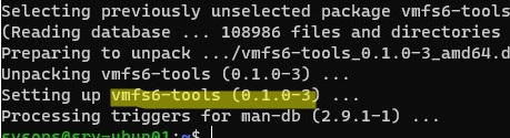 install vmfs6-tools on linux