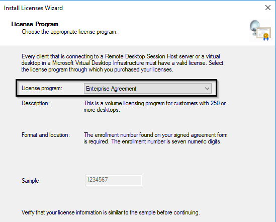 microsoft terminal server licensing