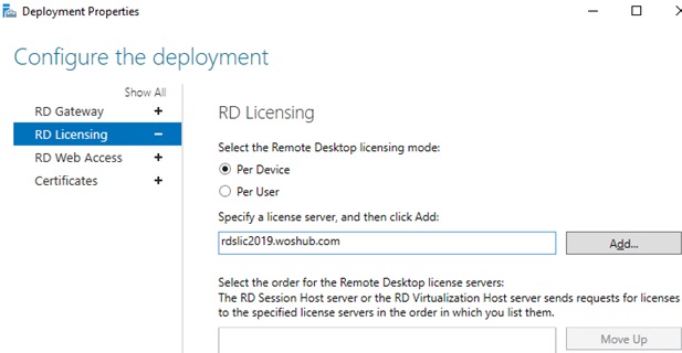 windows server 2012 rds per user cal