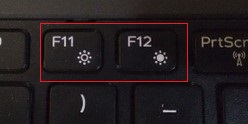 brightness fn keys on laptop keyboard