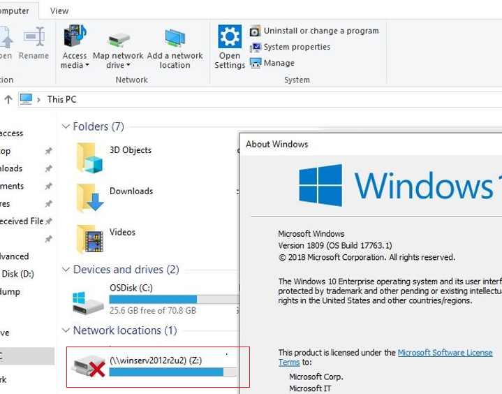 what is x drive windows 10