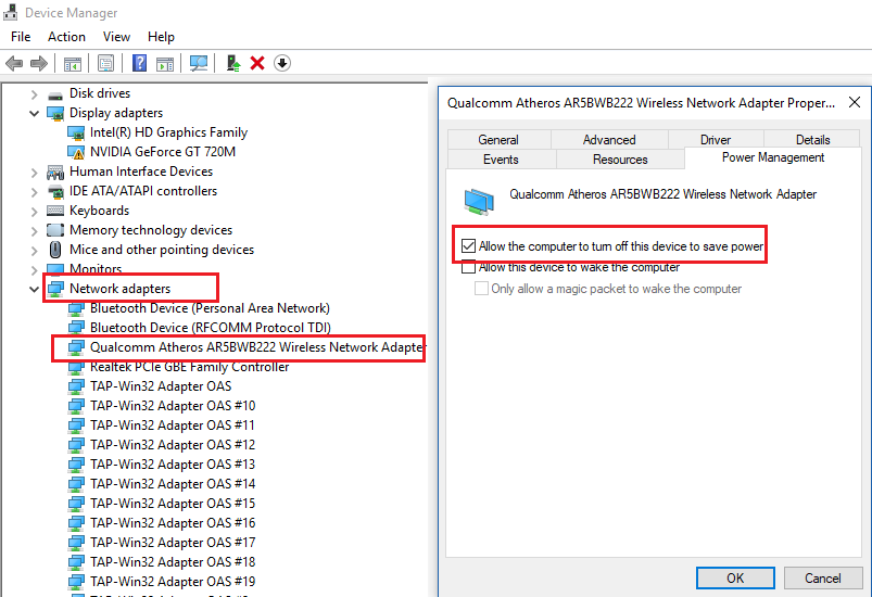 why wont my atheros ar5bdt92 wireless card work? drivers are installed through windows update