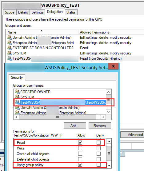 windows update group policy de forma alguma aplicável