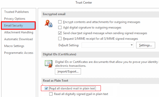 outlook 2016 signature not working