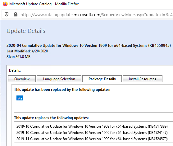 install update from windows update catalog
