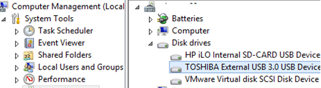redirect an external usb drive from esxi to VM