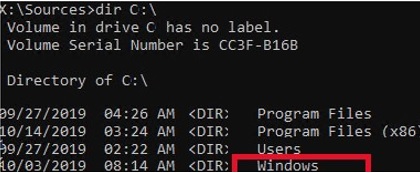 identify windows system partition in winpe
