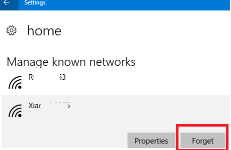 How to forget wireless networks on Windows 10 