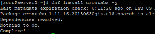 install crontab on Linux RHEL/CentOS/Fedora