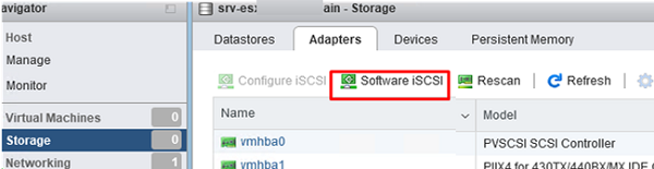 configure software iscsi on vmware esxi