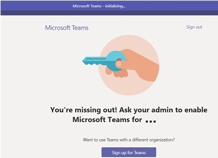 Microsoft team log in