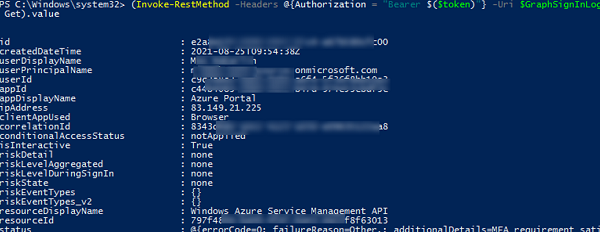 Accessing Azure AD logs with the Microsoft Graph API