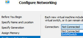 configure VM networking